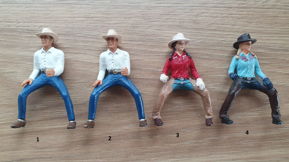 Cowboy 40188 a jezdkyně v klobouku